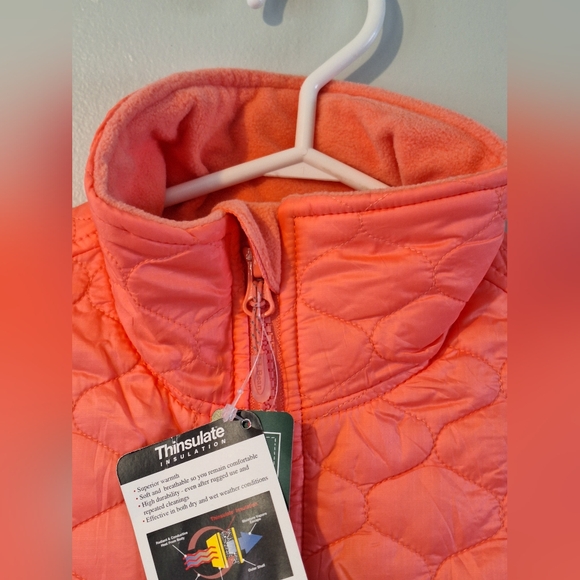 LL Bean XS Quilted Puffer Vest; Double Zip; Zippered Pockets; Thinsulate Lined - Picture 7 of 7